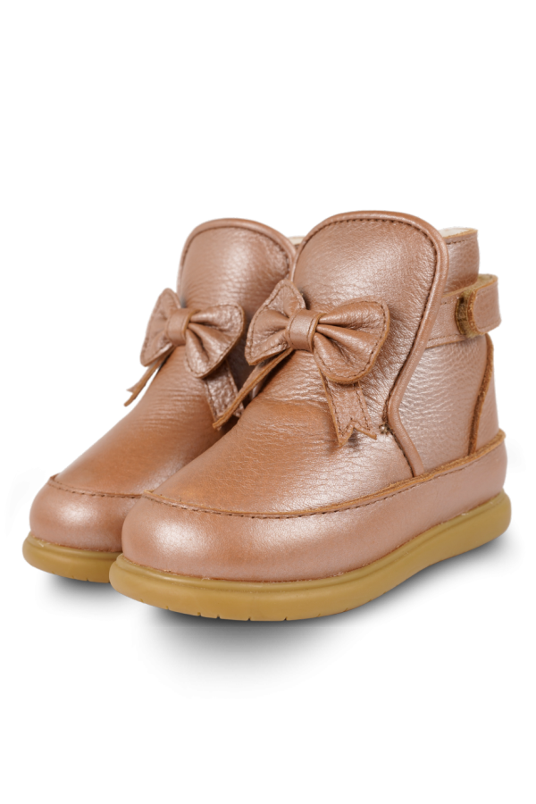 KIDS Donsje Cemilla Shoes - Clay Metallic Leather