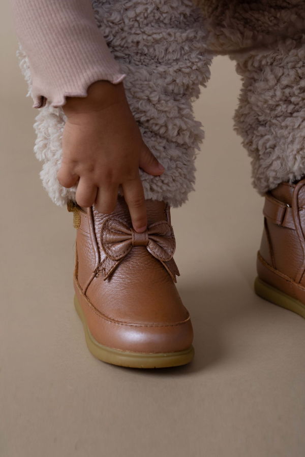 KIDS Donsje Cemilla Shoes - Clay Metallic Leather