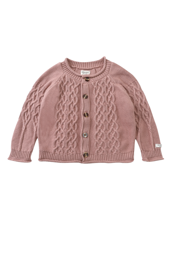 KIDS Donsje Cleo Cardigan - Rose Dawn