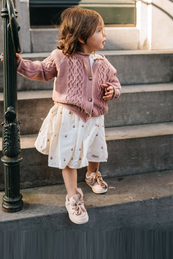 KIDS Donsje Cleo Cardigan - Rose Dawn