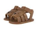 KIDS Donsje Diedan Bear Sandals - Cognac Classic Leather - Thumbnail 1