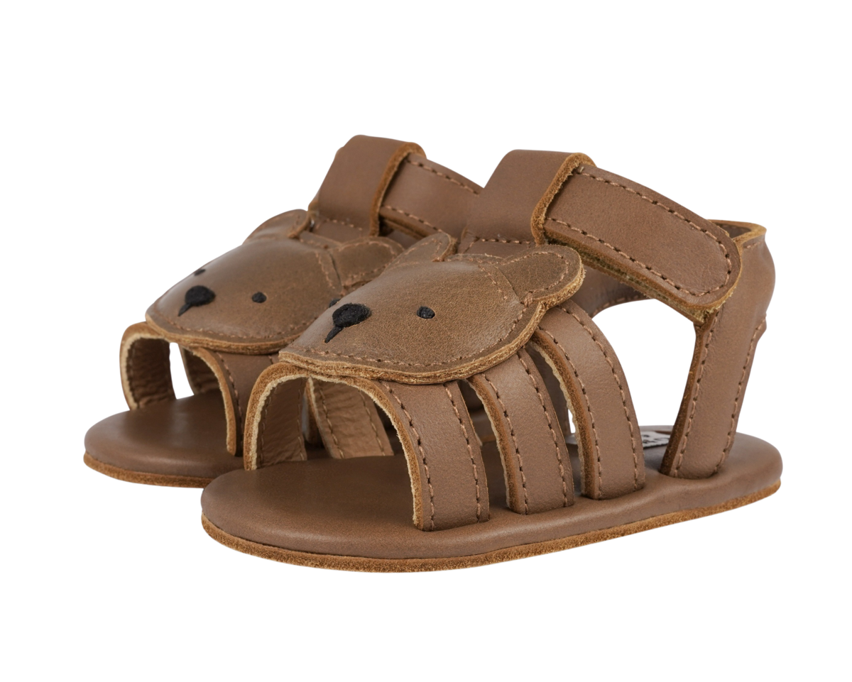 KIDS Donsje Diedan Bear Sandals - Cognac Classic Leather - Image 1 of 6
