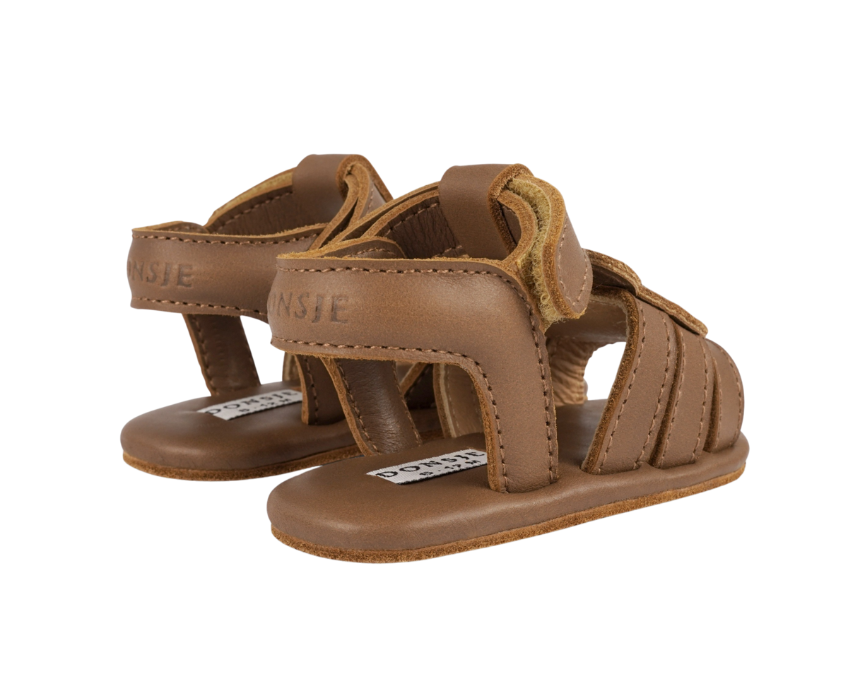 KIDS Donsje Diedan Bear Sandals - Cognac Classic Leather - Image 4 of 6