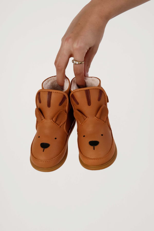 KIDS Donsje Dubu Classic Tiger Toddler Shoes - Camel Classic Leather