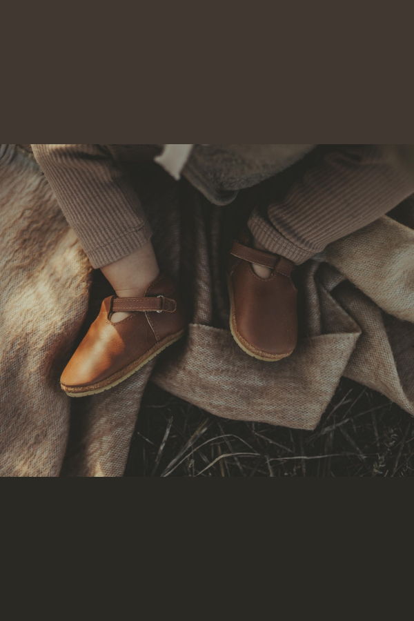 KIDS Donsje Elia Lining Shoes - Cognac Classic Leather