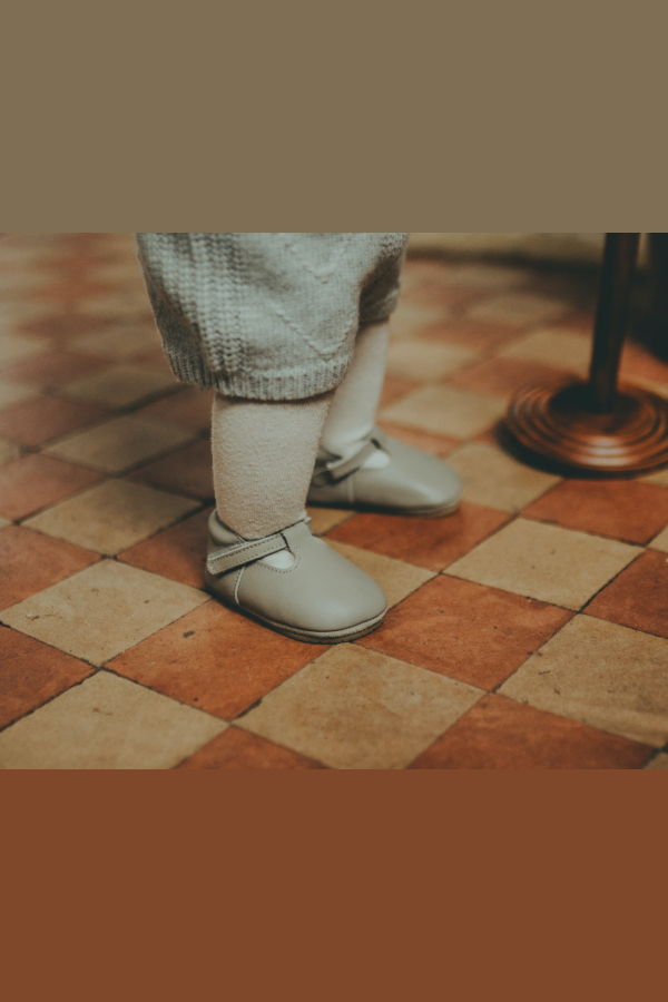 KIDS Donsje Elia Lining Shoes Baby Shoes - Light Stone Leather