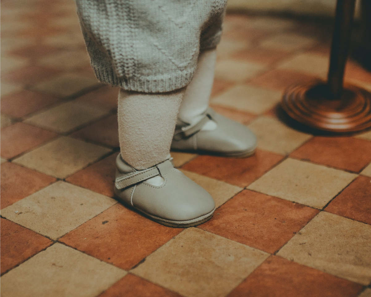 KIDS Donsje Elia Lining Shoes Baby Shoes - Light Stone Leather - Image 2 of 6