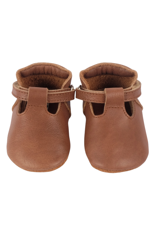 KIDS Donsje Elia Shoes Baby Shoes - Cognac Classic Leather