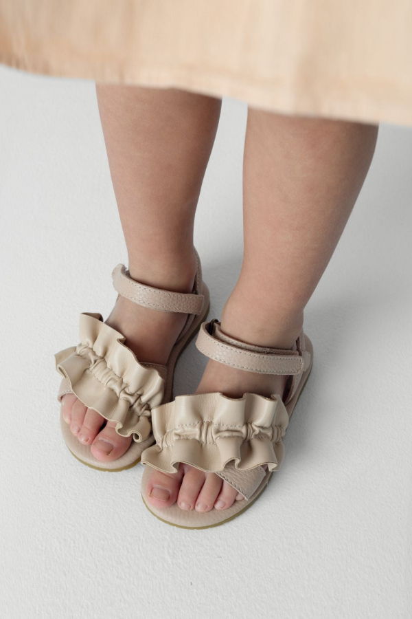 KIDS Donsje Fine Sandals Sandals - Off White Leather