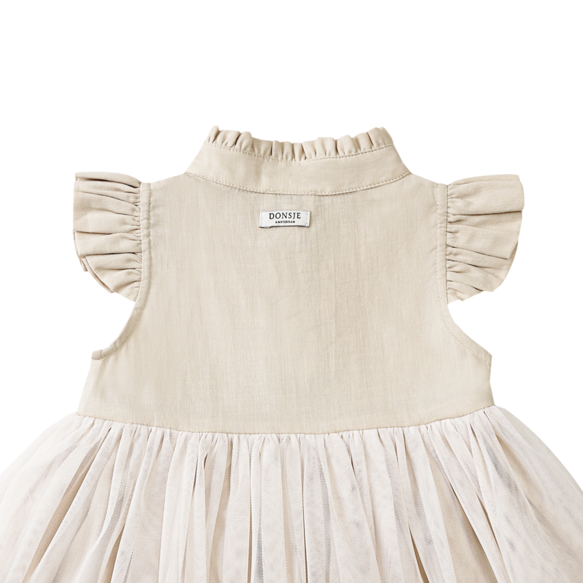 KIDS Donsje Fleurance Dress - Soft Sand - Image 3 of 6
