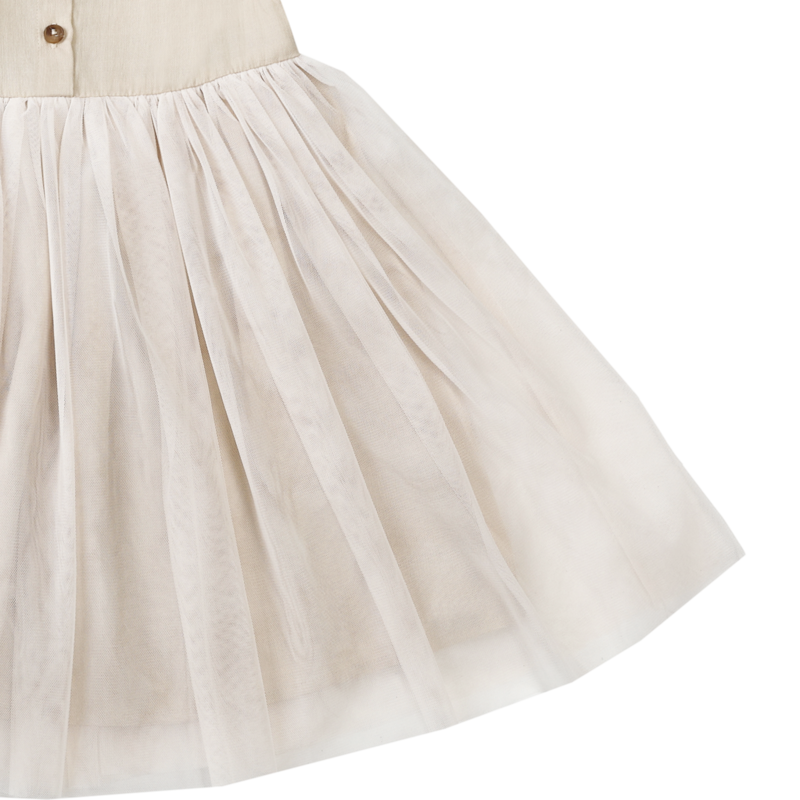 KIDS Donsje Fleurance Dress - Soft Sand