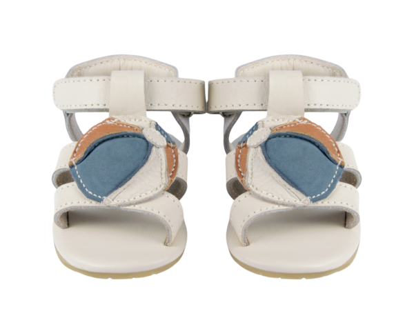 KIDS Donsje Flops Beach Ball Sandals - Blue Stone Leather