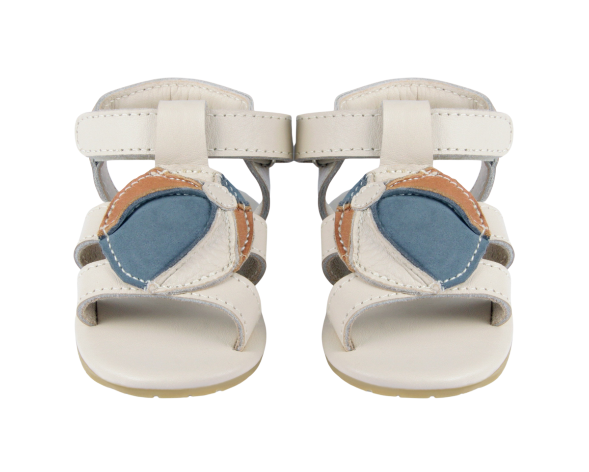 KIDS Donsje Flops Beach Ball Sandals - Blue Stone Leather - Image 1 of 5
