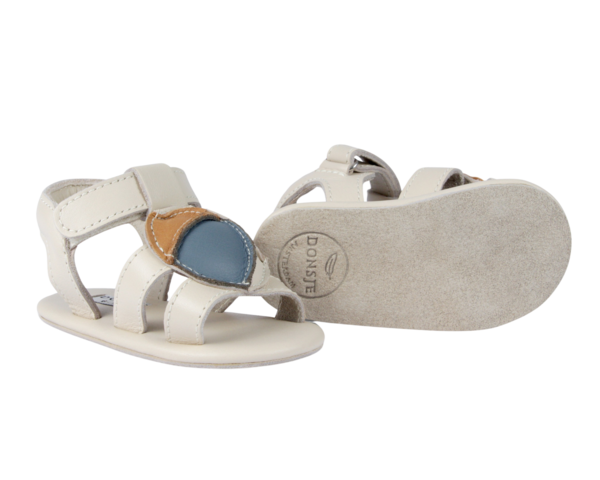 KIDS Donsje Flops Beach Ball Sandals - Blue Stone Leather
