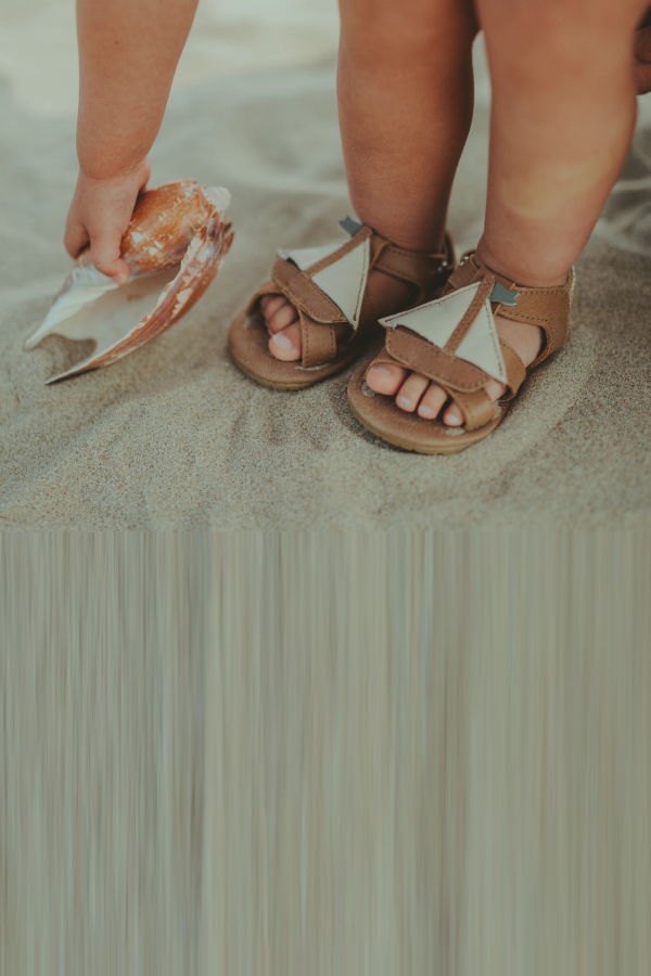 Kids Donsje Flops Sandals Boat - Nutmeg Leather