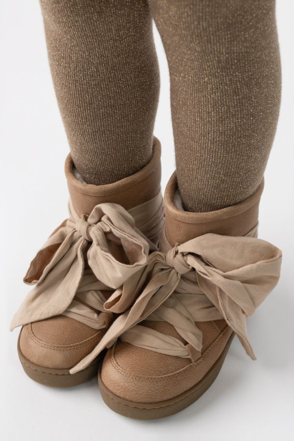 KIDS Donsje Ganza Boots - Hazelnut Leather