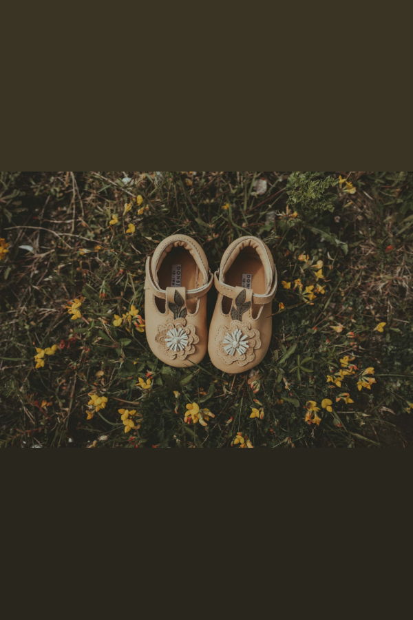 KIDS Donsje Heidi Shoes Buttercup Baby Shoes - Gold Metallic Nubuck