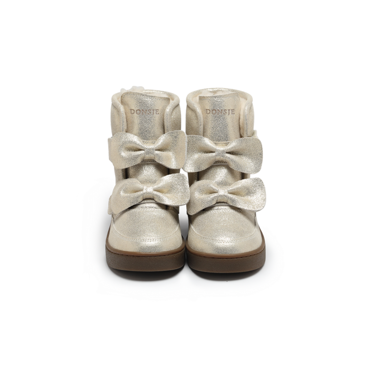 KIDS Donsje Isa Exclusive Boots Kids Boots - Silver Metallic Leather - Image 1 of 6
