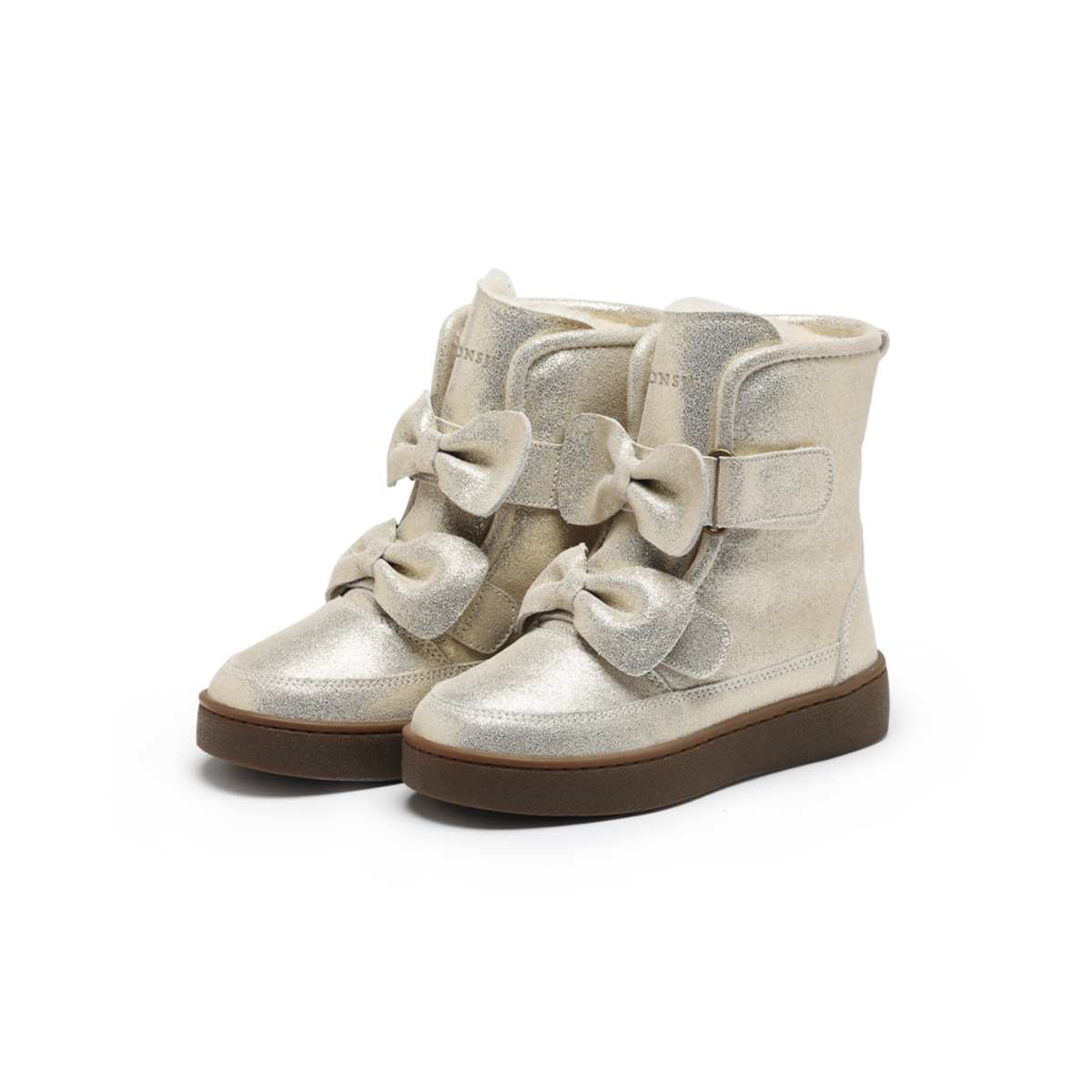 KIDS Donsje Isa Exclusive Boots Kids Boots - Silver Metallic Leather - Image 3 of 6