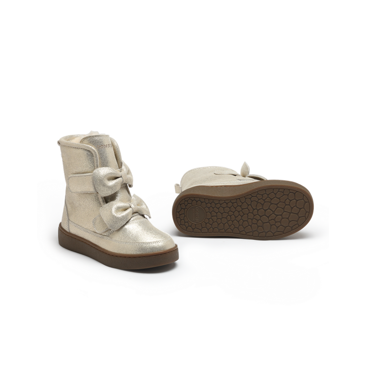 KIDS Donsje Isa Exclusive Boots Kids Boots - Silver Metallic Leather - Image 6 of 6