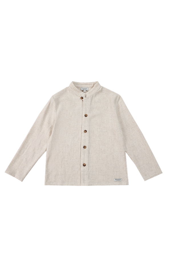 KIDS Donsje Jaims Shirt - Warm White Melange