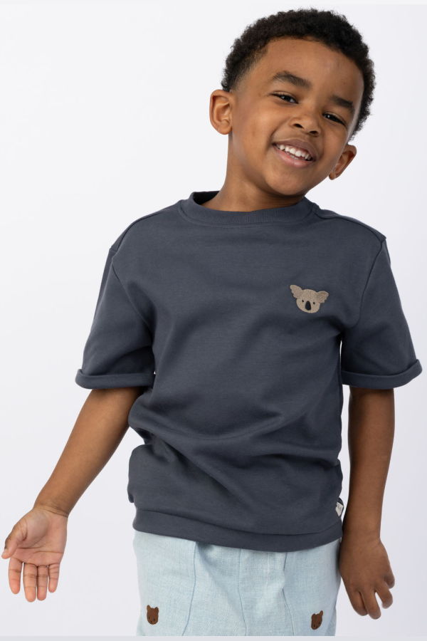 KIDS Donsje Jarne Koala T-Shirt - Blue Marine