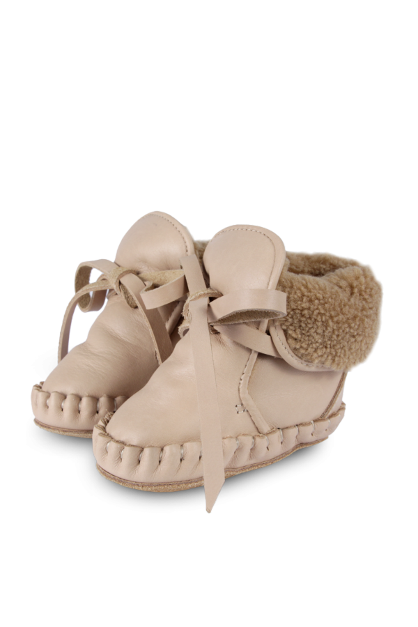 Kids Donsje Jaya Booties - Light Rust Leather