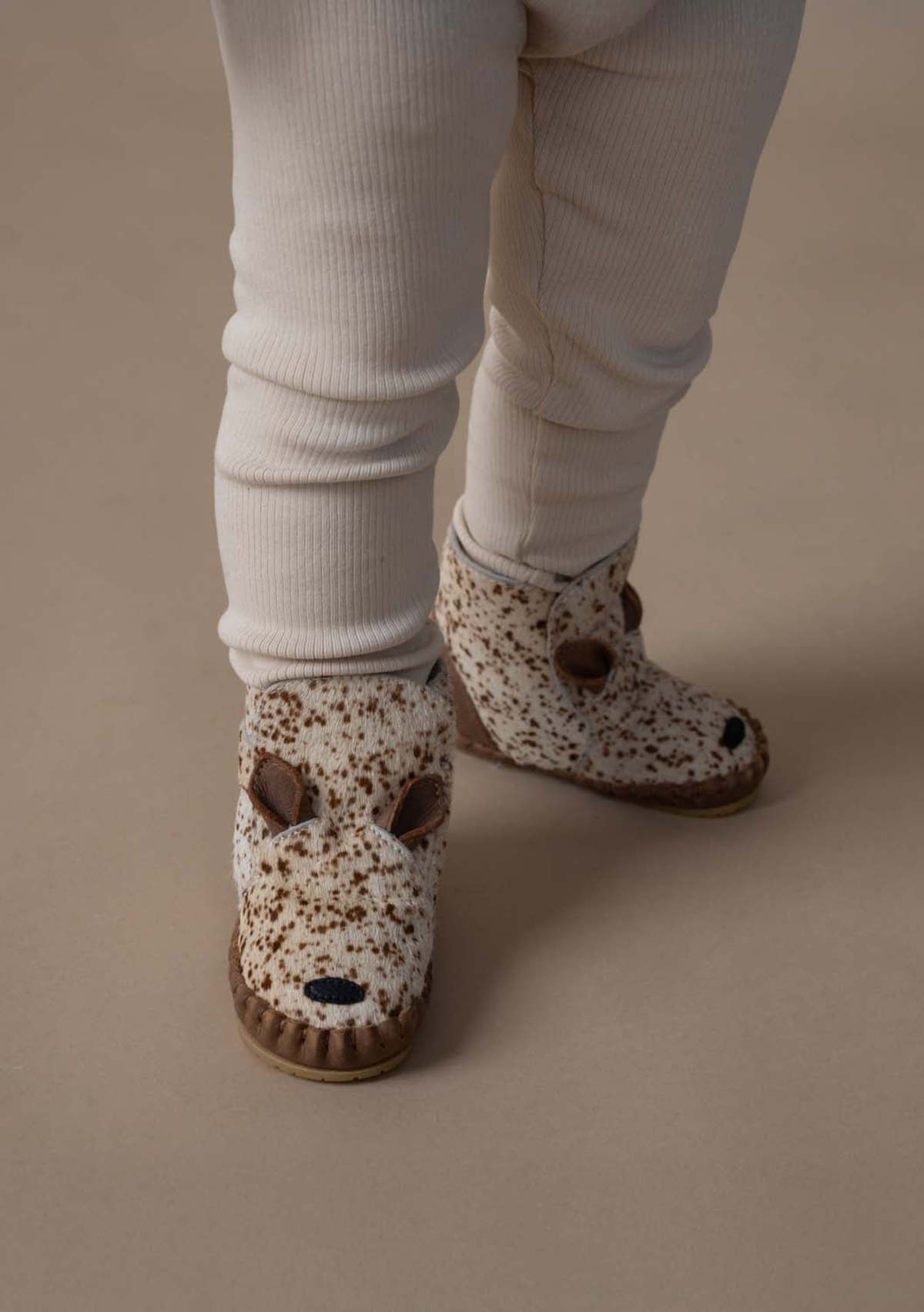 KIDS Donsje Kapi Exclusive Bambi Booties - Bambi Spotted Cow Hair - Image 2 of 6