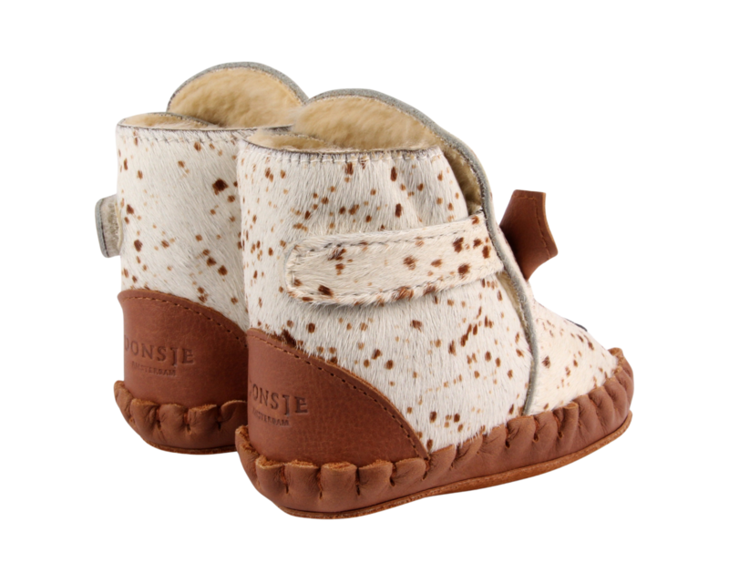 KIDS Donsje Kapi Exclusive Bambi Booties - Bambi Spotted Cow Hair