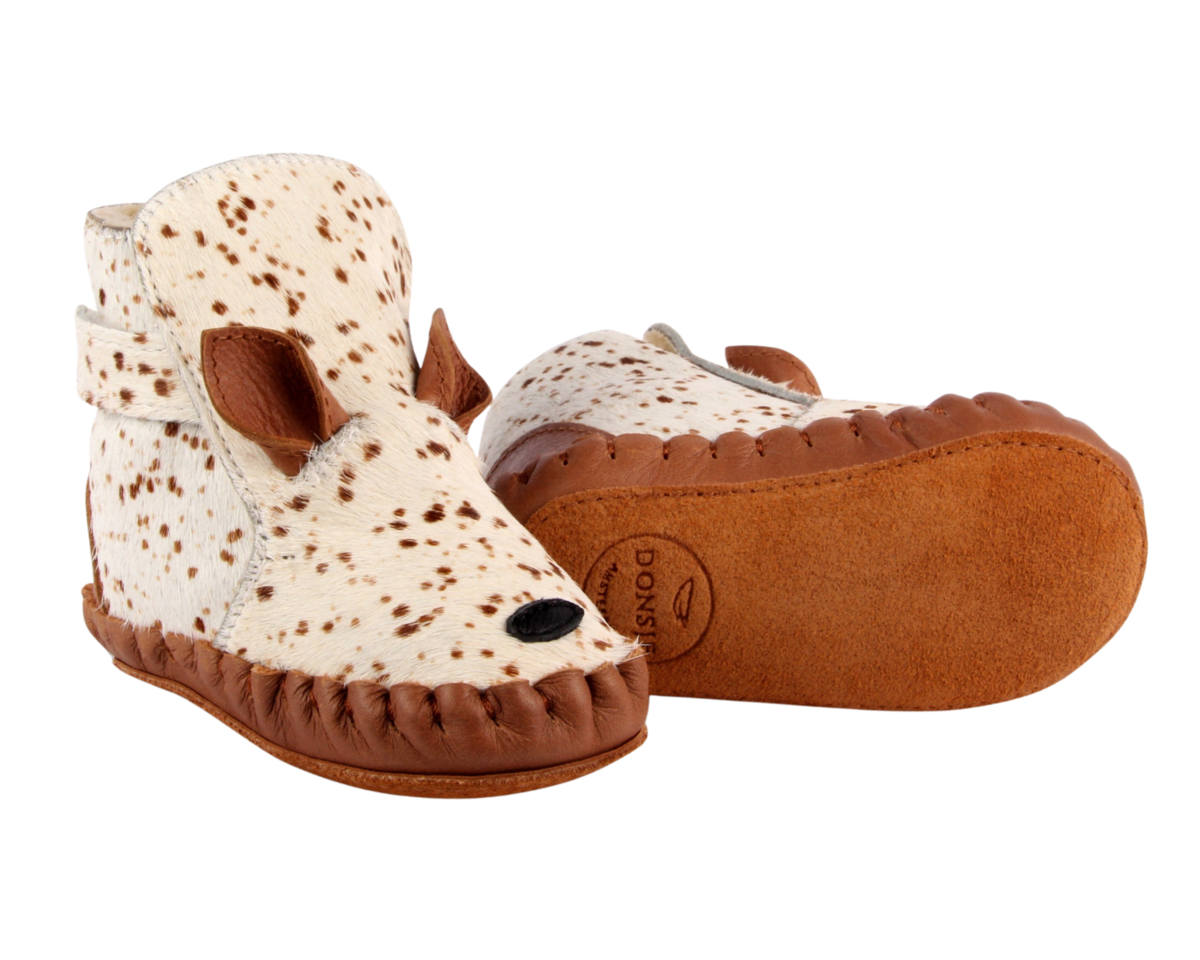 KIDS Donsje Kapi Exclusive Bambi Booties - Bambi Spotted Cow Hair - Image 5 of 6
