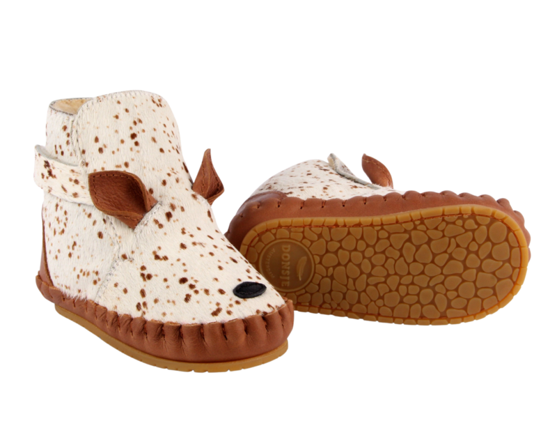 KIDS Donsje Kapi Exclusive Bambi Booties - Bambi Spotted Cow Hair