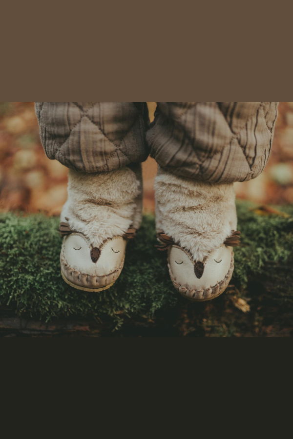 KIDS Donsje Kapi Exclusive Booties Owl Booties - Light Beige Soft Faux Fur