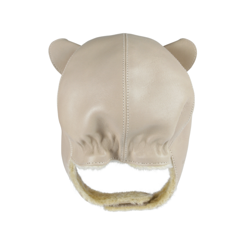 KIDS Donsje Kapi Special Raccoon Hat - Ivory