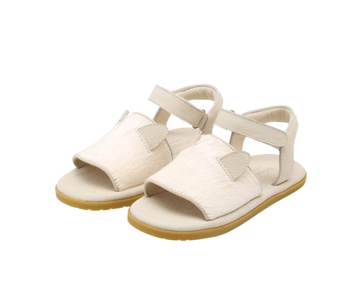 KIDS Donsje Lara Cat Sandals - Cream Cow Hair - Image 1 of 6