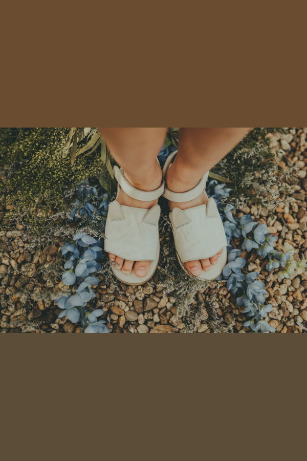 KIDS Donsje Lara Cat Sandals - Cream Cow Hair