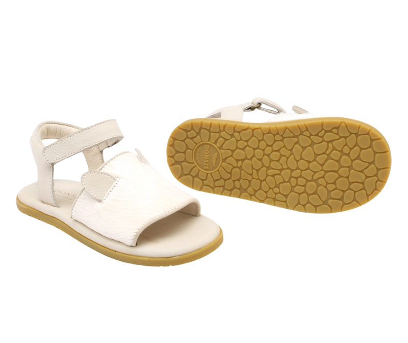 KIDS Donsje Lara Cat Sandals - Cream Cow Hair