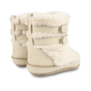 KIDS Donsje Larisso Booties - Cream Leather - Thumbnail 4