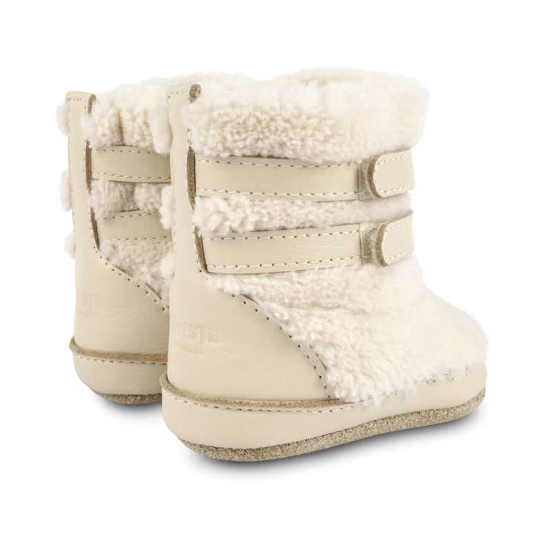 KIDS Donsje Larisso Booties - Cream Leather