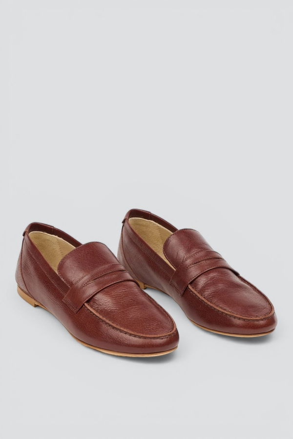 Jamie Haller Burgundy Penny Loafer