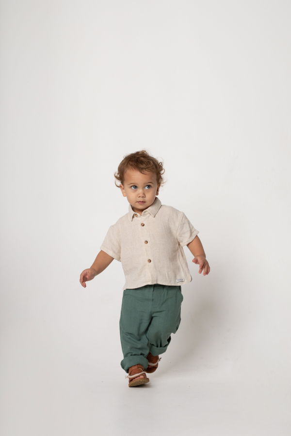 KIDS Donsje Lerie Shirt - Warm White Melange