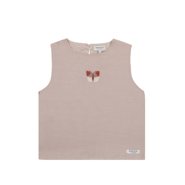 KIDS Donsje Linzie Top Vlinder Top - Rose Mocha KIDS Donsje Linzie Top Vlinder Top - Rose Mocha