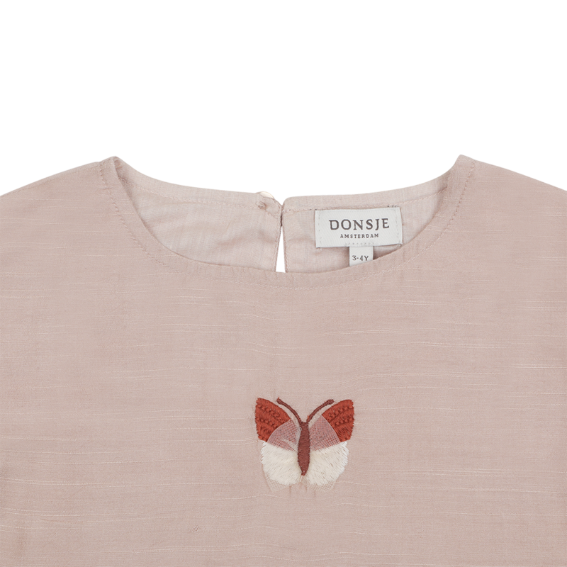 KIDS Donsje Linzie Top Vlinder Top - Rose Mocha