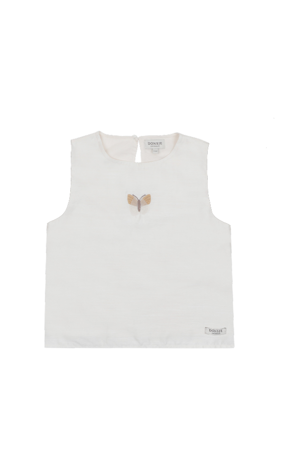 KIDS Donsje Linzie Top Vlinder Top - Warm White