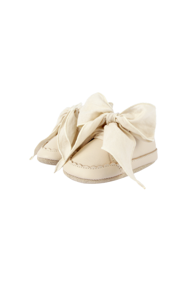 KIDS Donsje Lonny Sneakers - Cream Leather