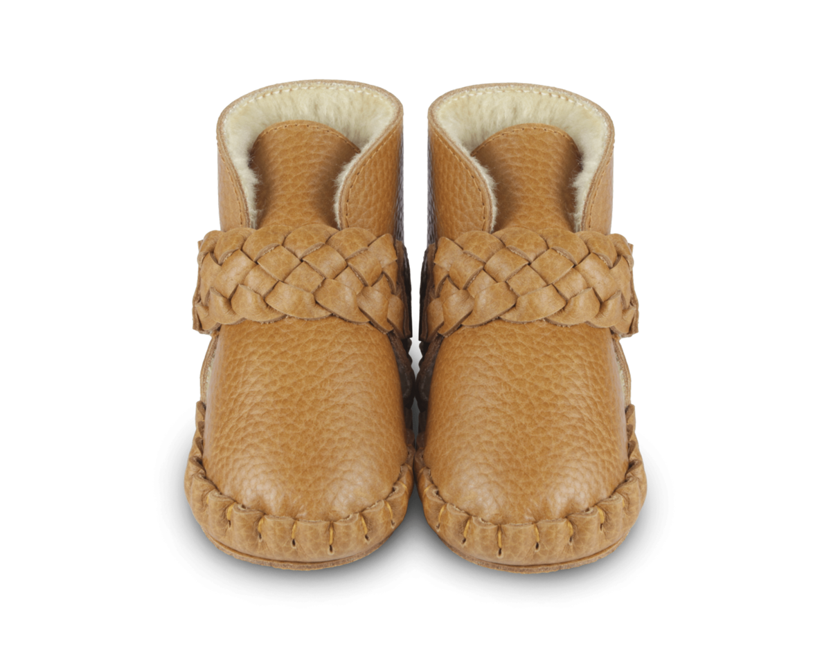 KIDS Donsje Mace Booties - Toast Grain Leather - Image 1 of 5