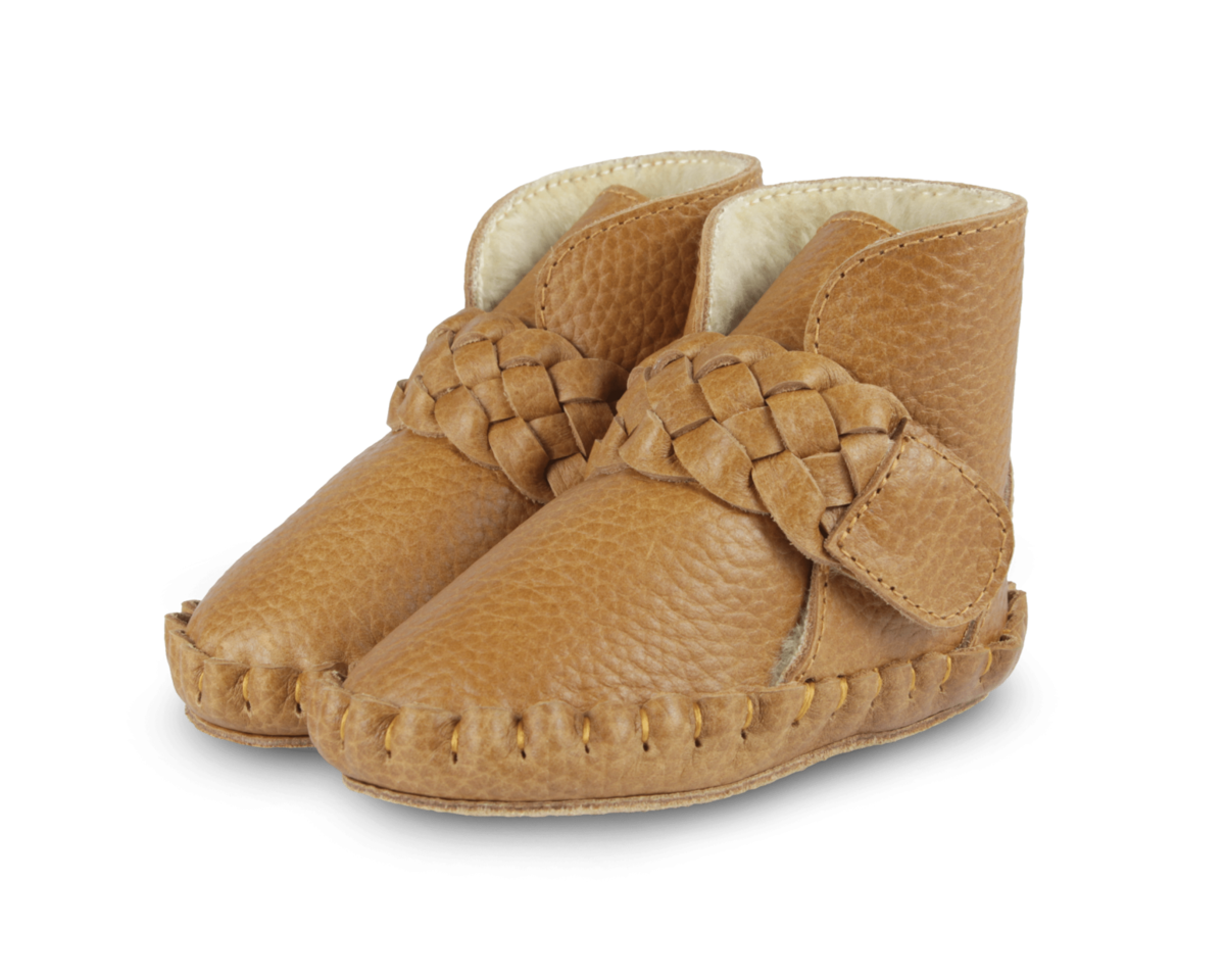 KIDS Donsje Mace Booties - Toast Grain Leather - Image 3 of 5