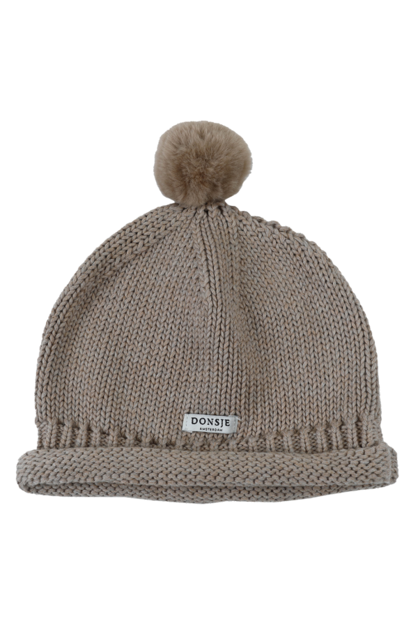 KIDS Donsje Mackle Hat - Grey Beige Melange