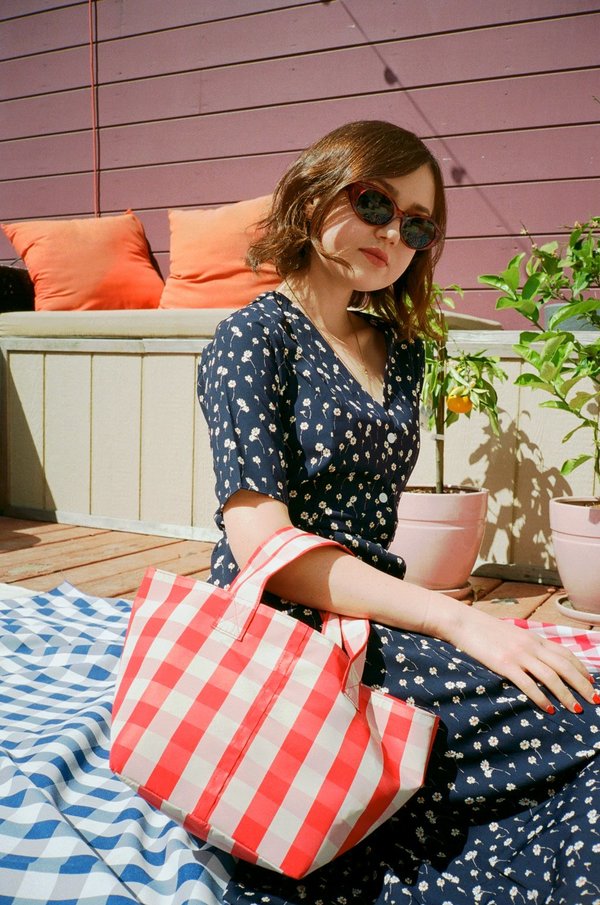 Side Party 90's Dream Midi Buttoned Floral Dress - Navy Floral | Garmentory