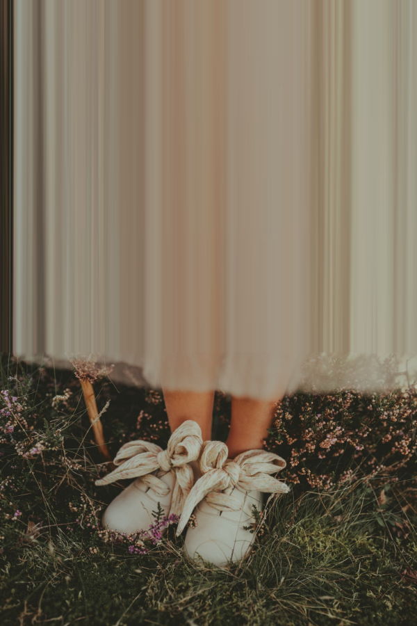 KIDS Donsje Meilly Sneakers - Cream Leather