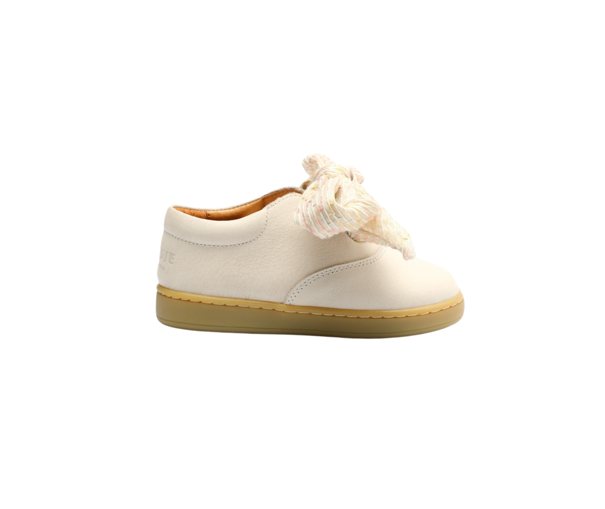 KIDS Donsje Meilly Sneakers - Cream Leather - Image 4 of 6